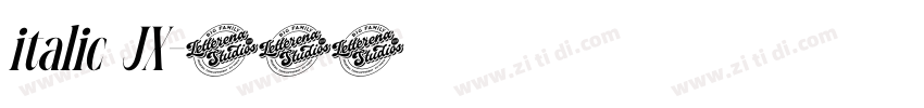 italic JX字体转换